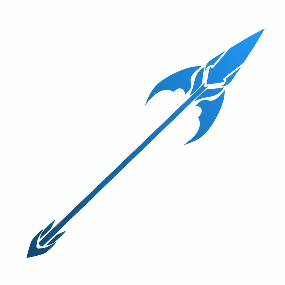 illustration graphic of tribal art abstract design spear vector