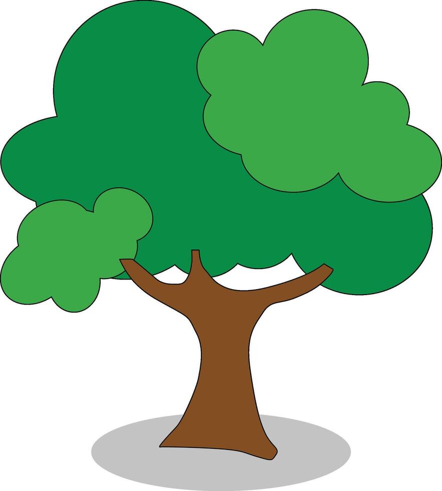 Cartoon Tree Art vector
