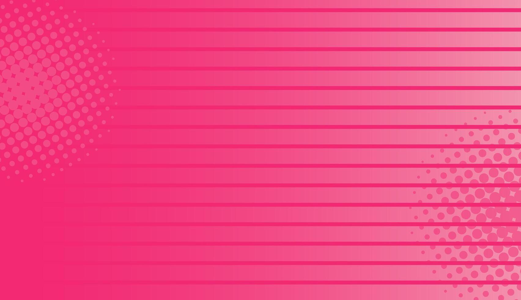 Pink abstract background with halftone and stripes shapes. Suitable for banner, poster, presentation or flyer vector
