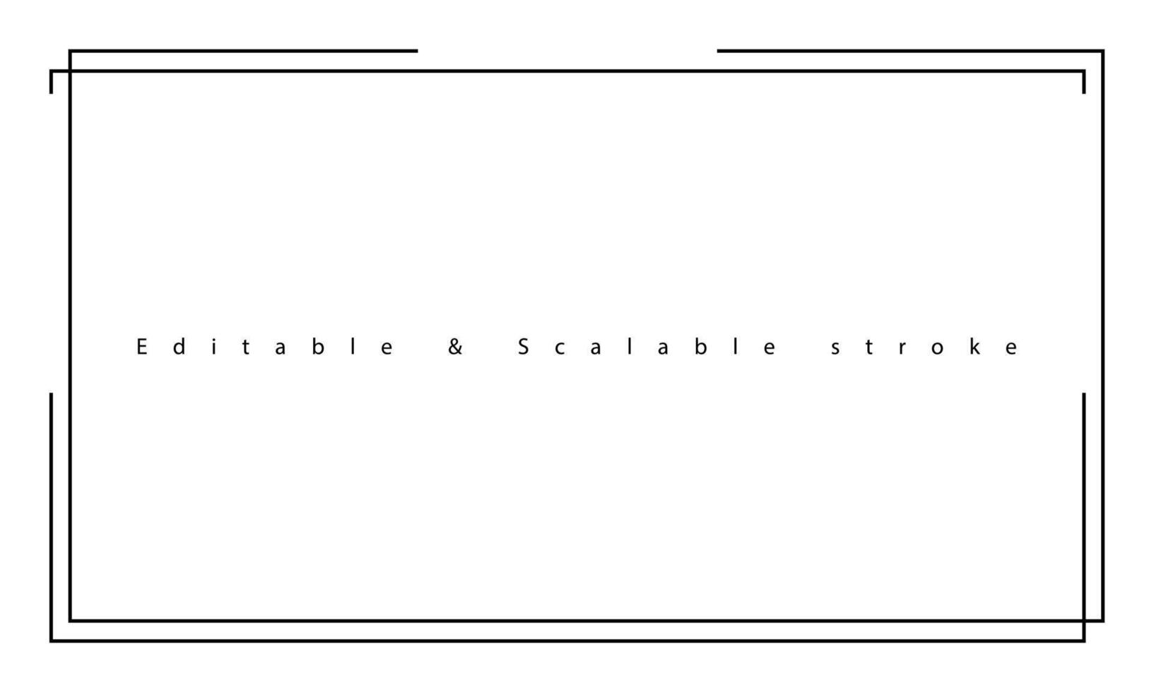 Border frame line illustration page on white background. vector