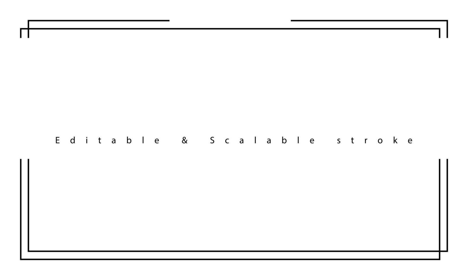 Border frame line illustration page on white background. vector