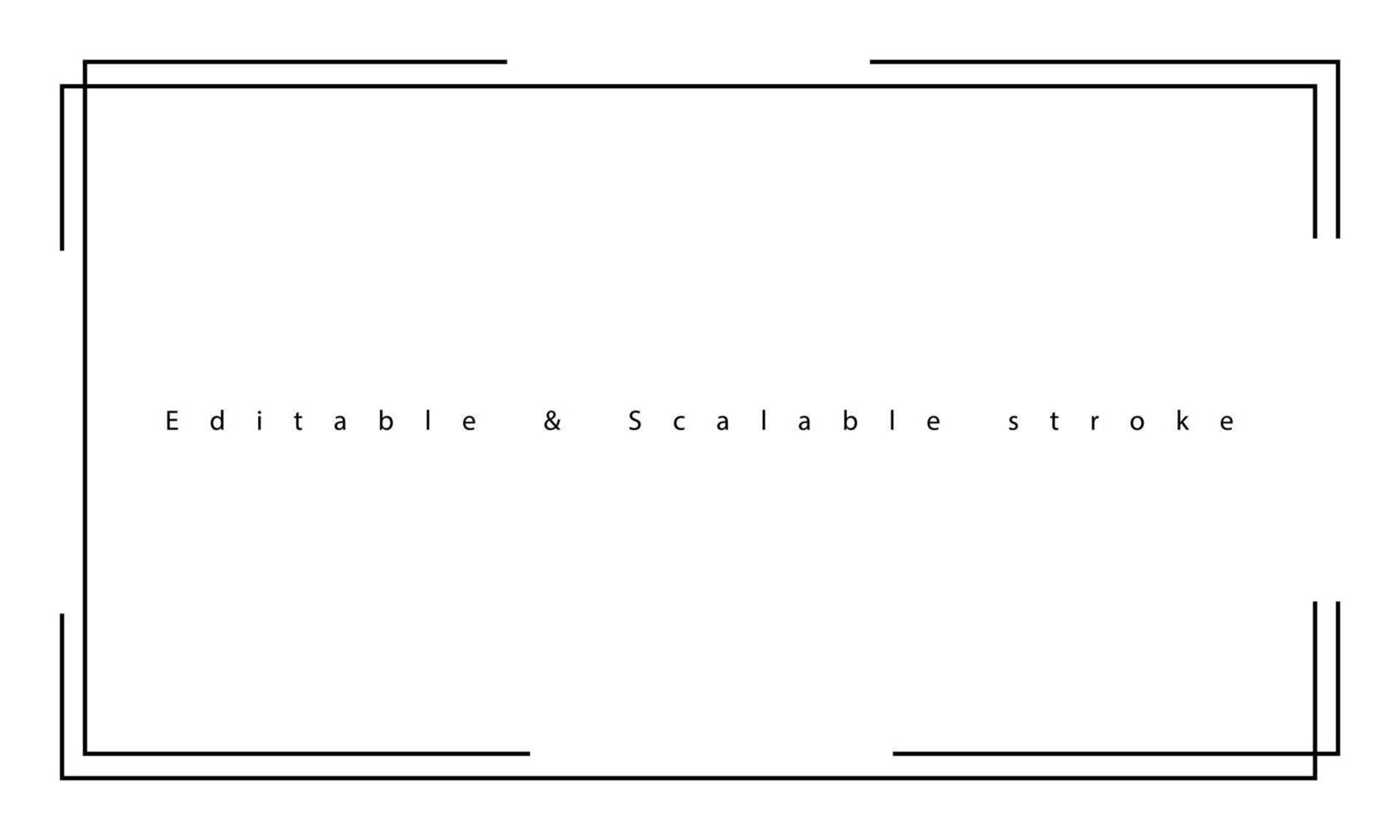 Border frame line illustration page on white background. vector