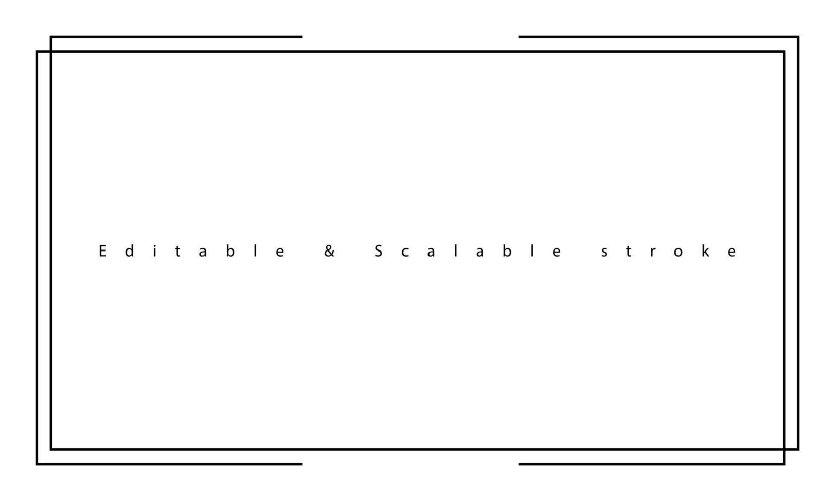 Border frame line illustration page on white background. vector
