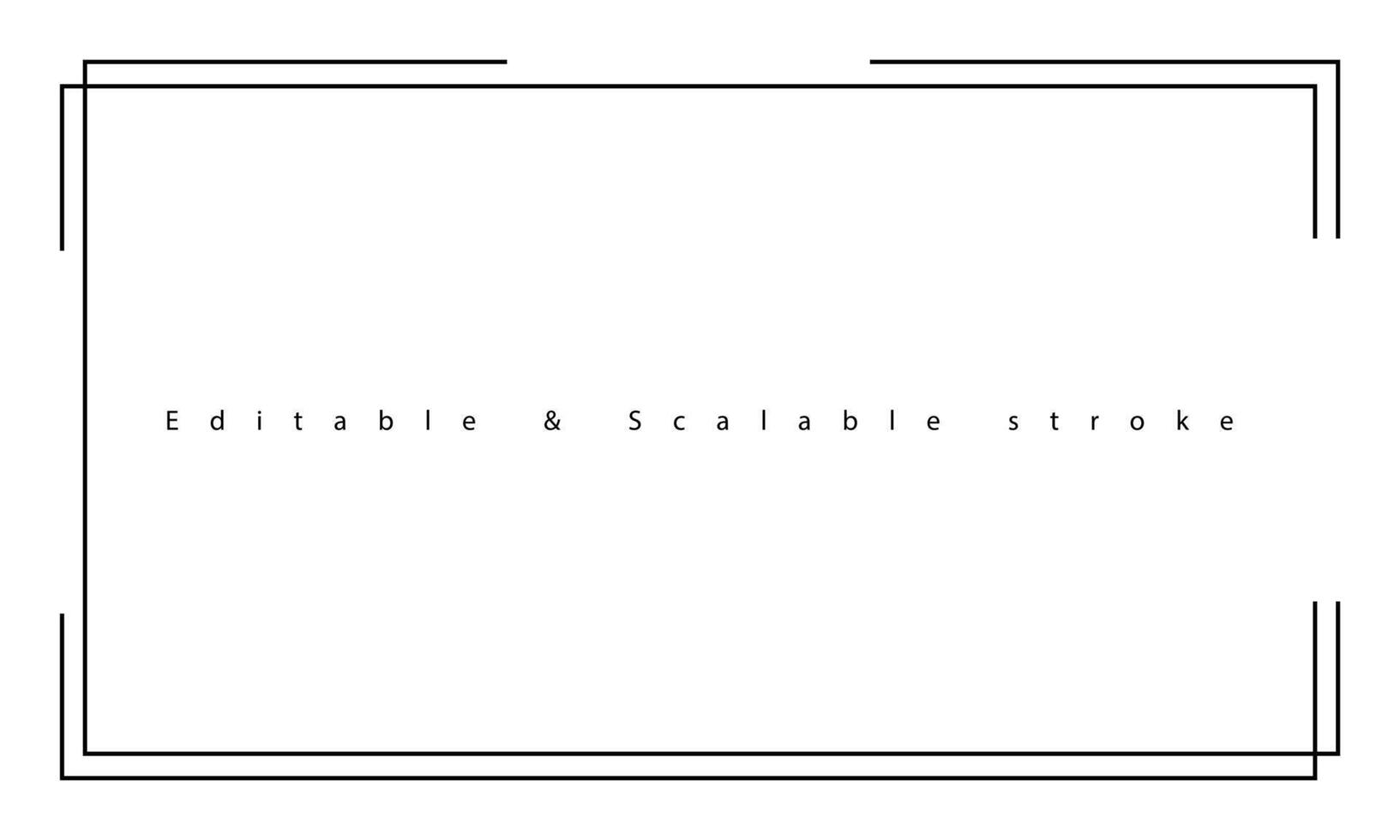 Border frame line illustration page on white background. vector