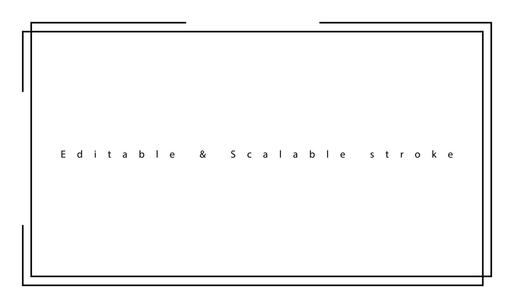 Border frame line illustration page on white background. vector
