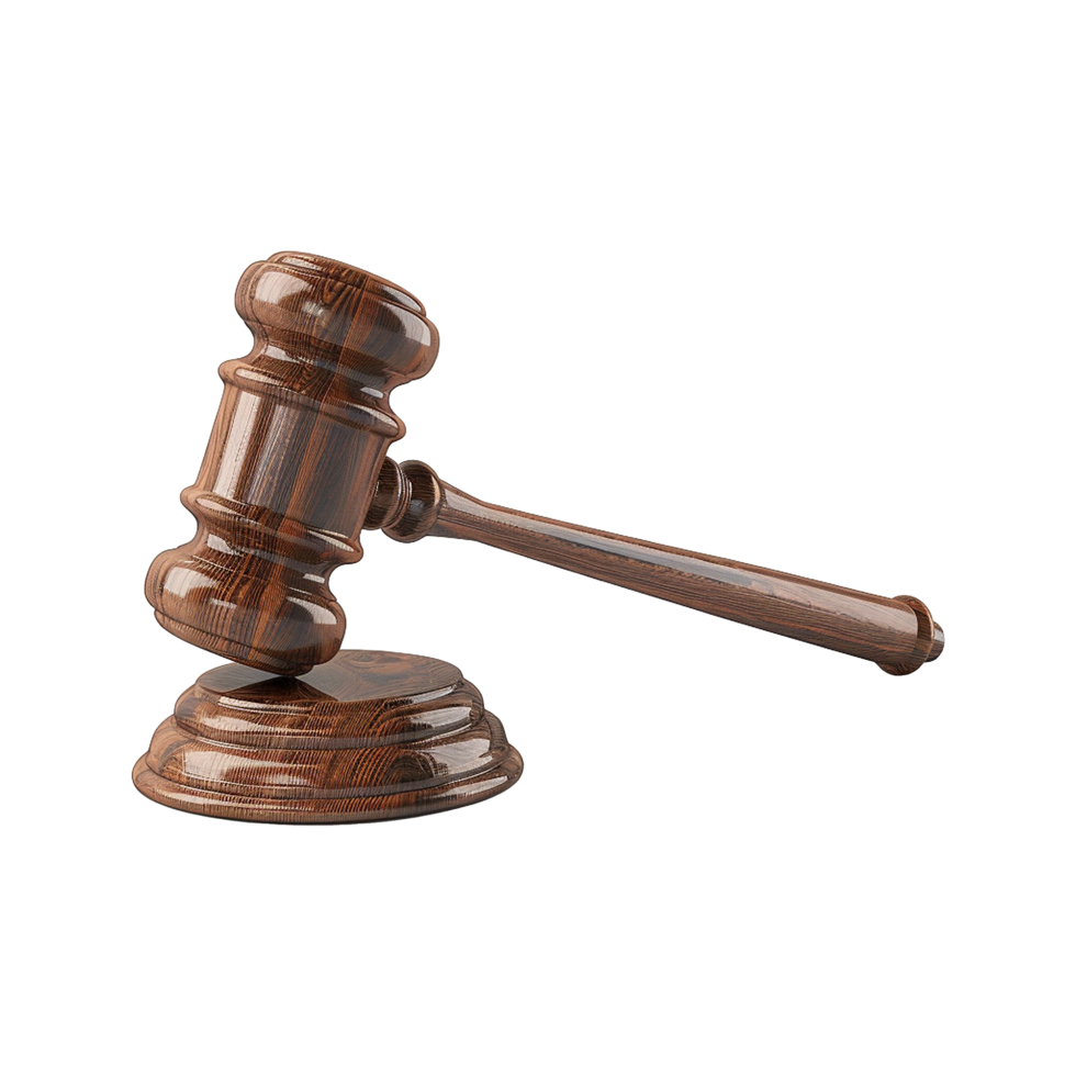 Gavel isolated on transparent background png