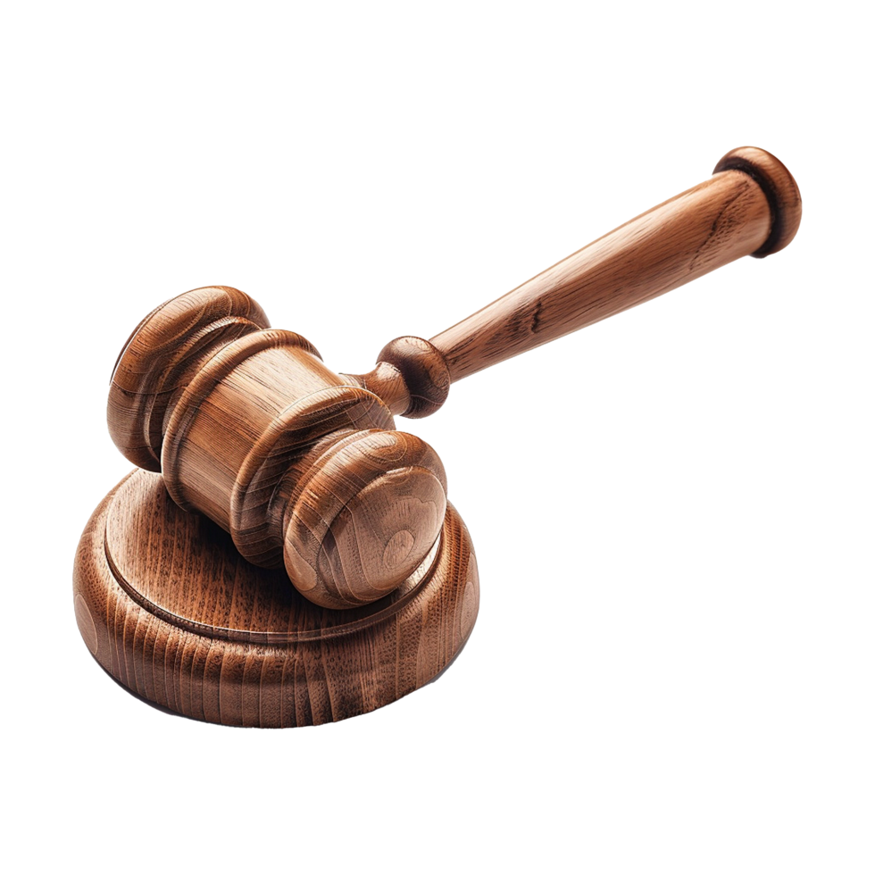 Gavel isolated on transparent background png