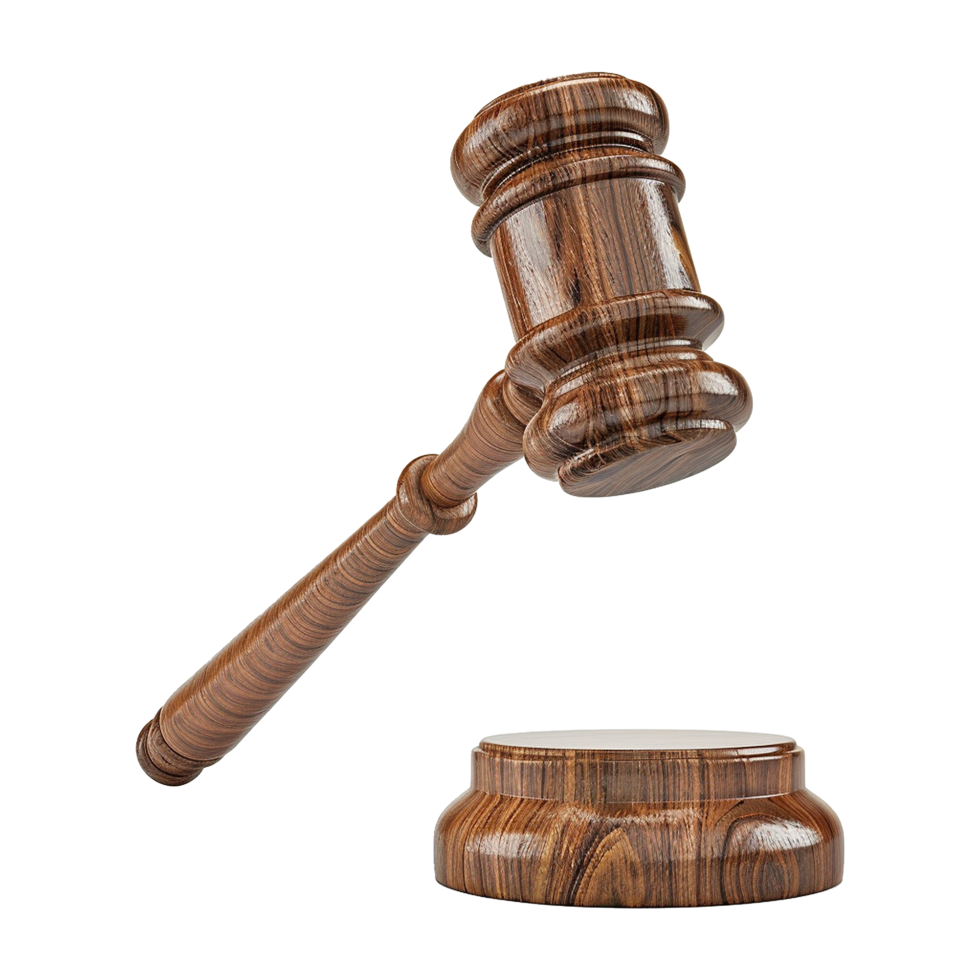 Gavel isolated on transparent background png