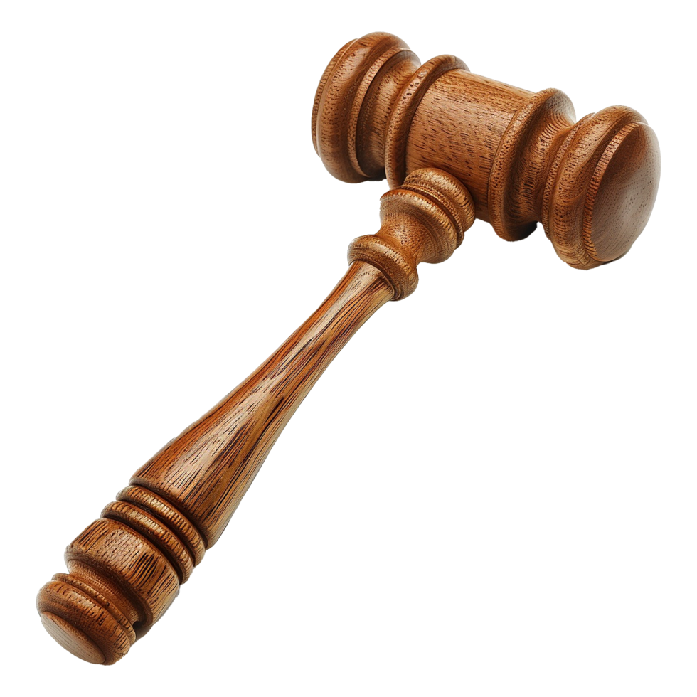 Gavel isolated on transparent background png