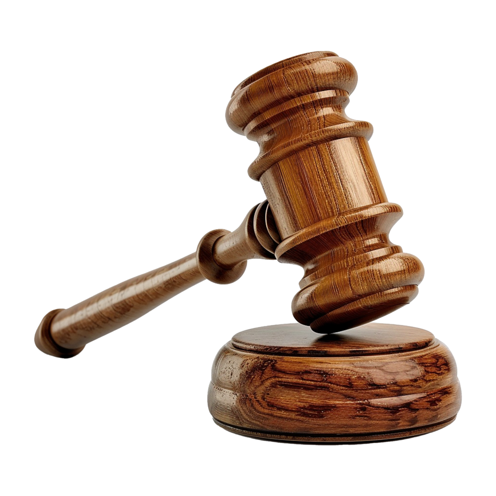 Gavel isolated on transparent background png