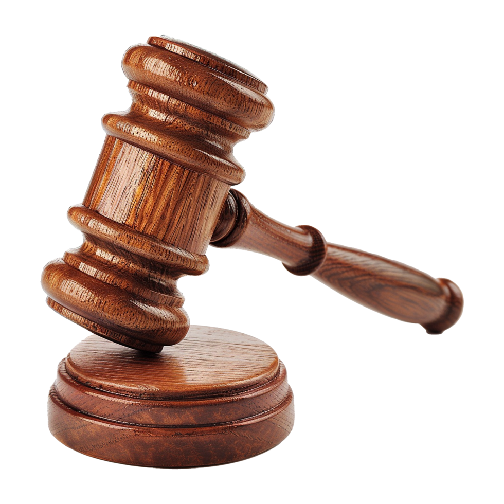 Gavel isolated on transparent background png