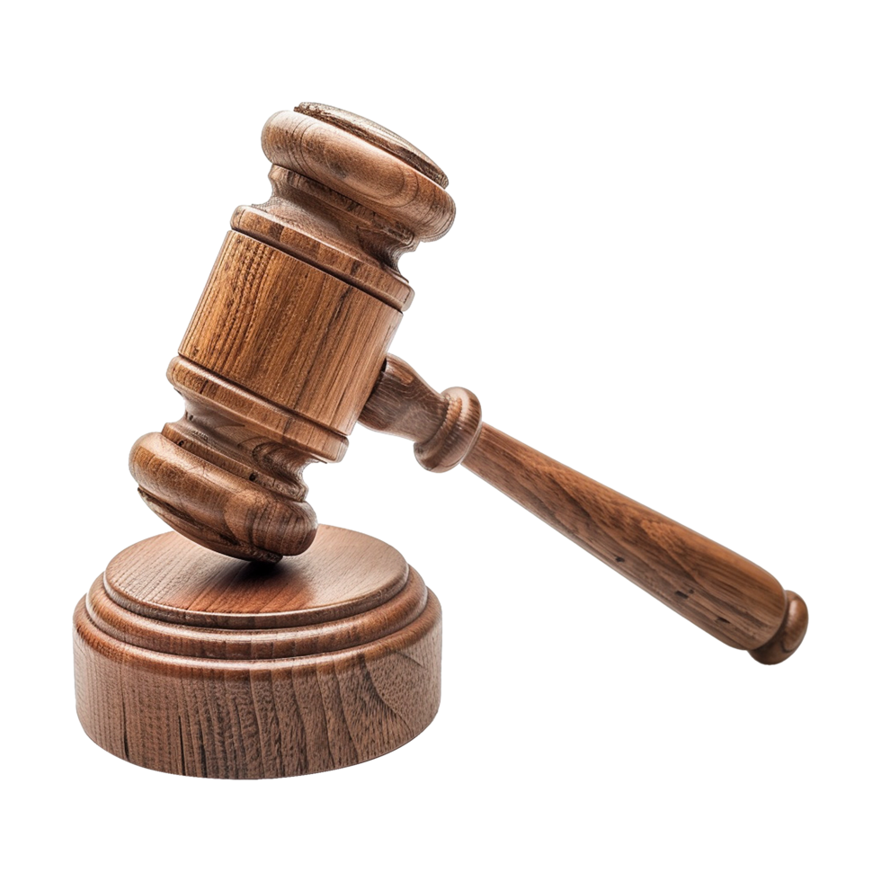 Gavel isolated on transparent background png
