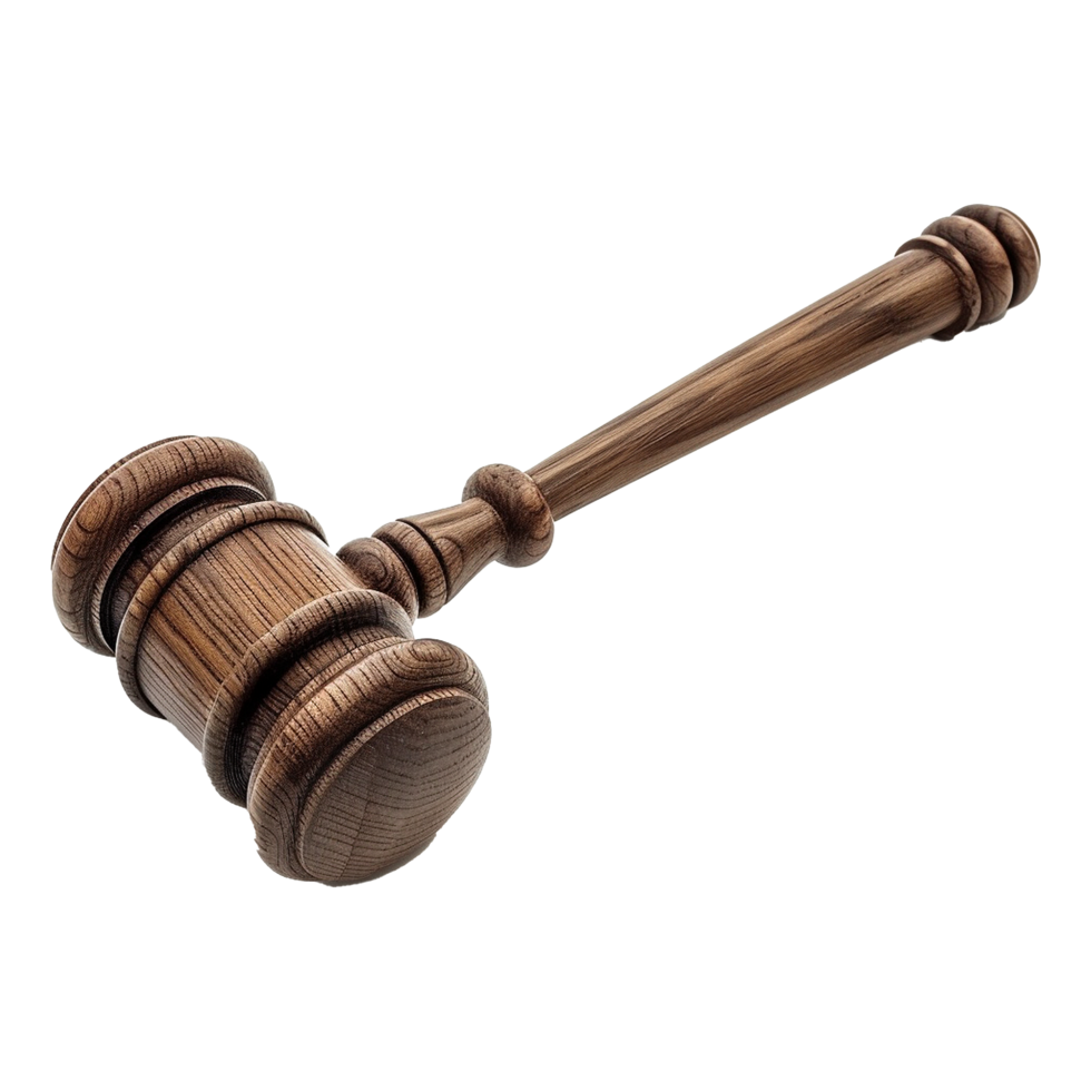 Gavel isolated on transparent background png