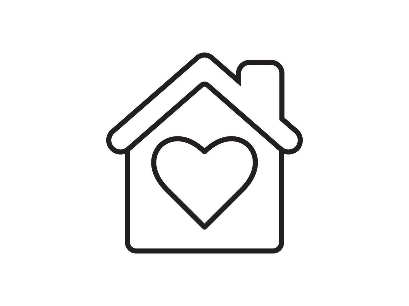 Icon a house representation, isolated against a clean background. This simple symbol evokes a sense of warmth and security, embodying the concept of home. vector