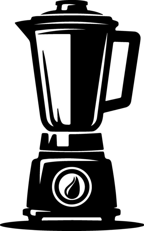 Silhouette of blender vector