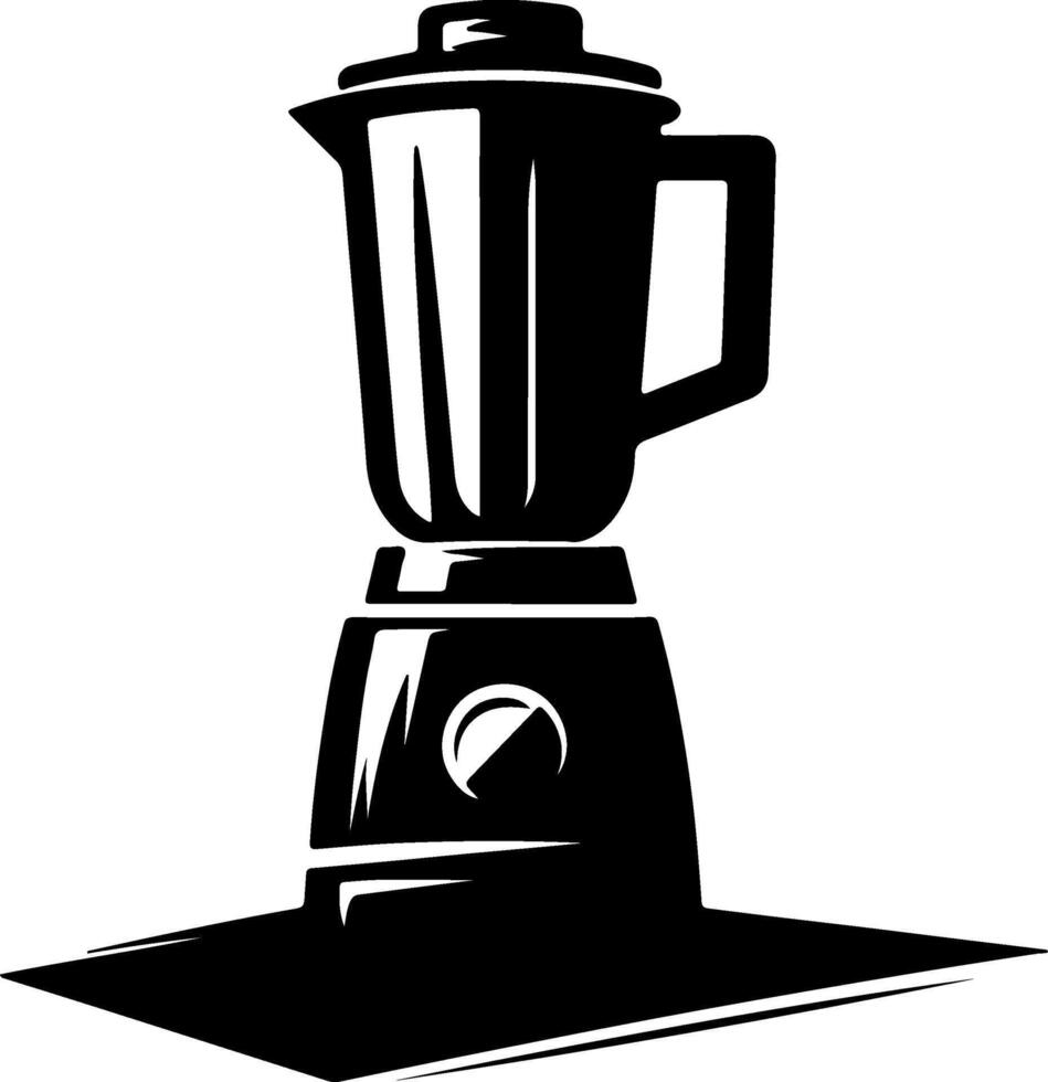 Silhouette of blender vector