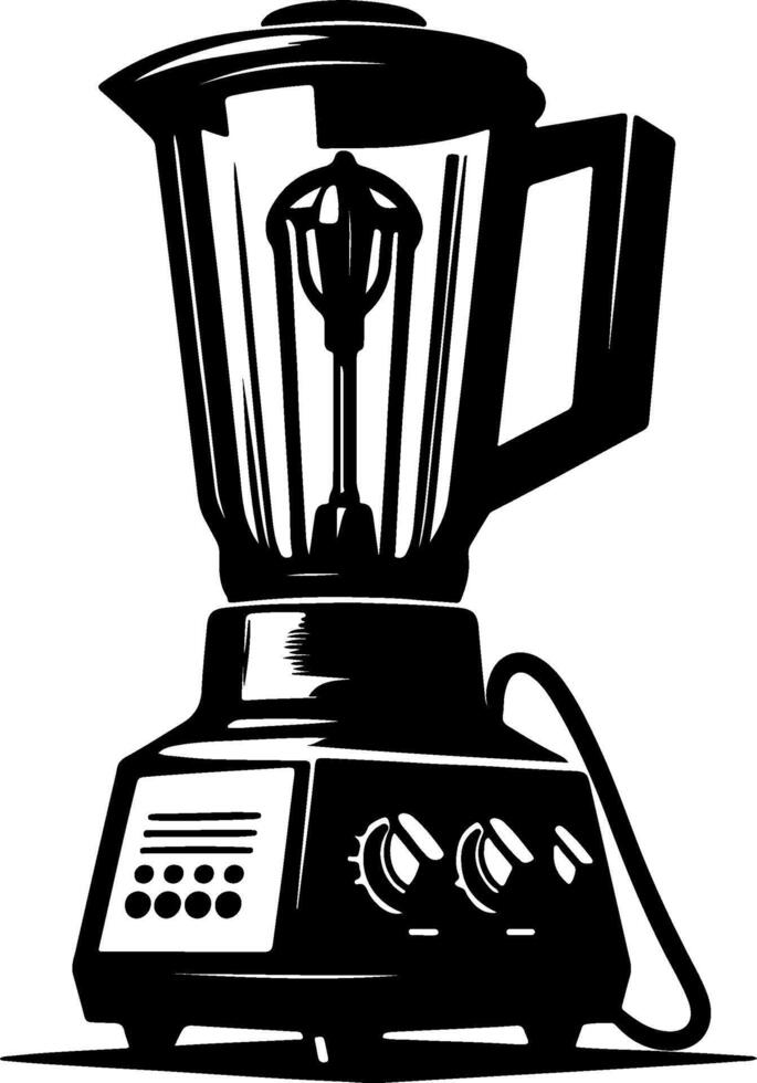 Silhouette of blender vector