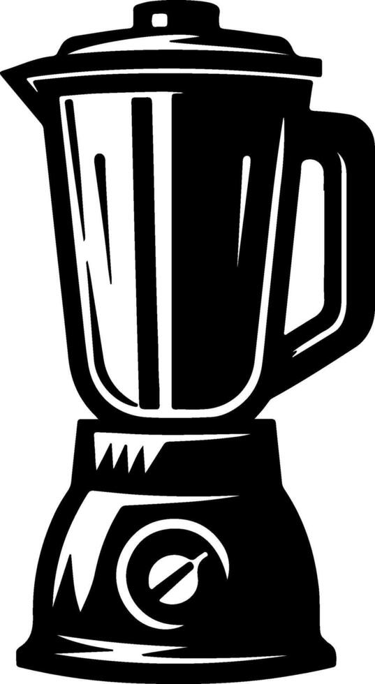 Silhouette of blender vector