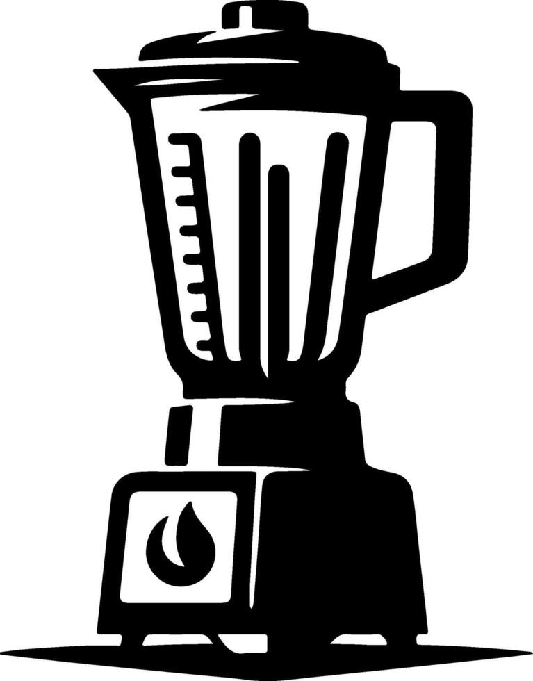 Silhouette of blender vector