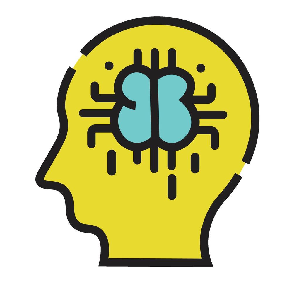 Artificial Intelligence Brain vector