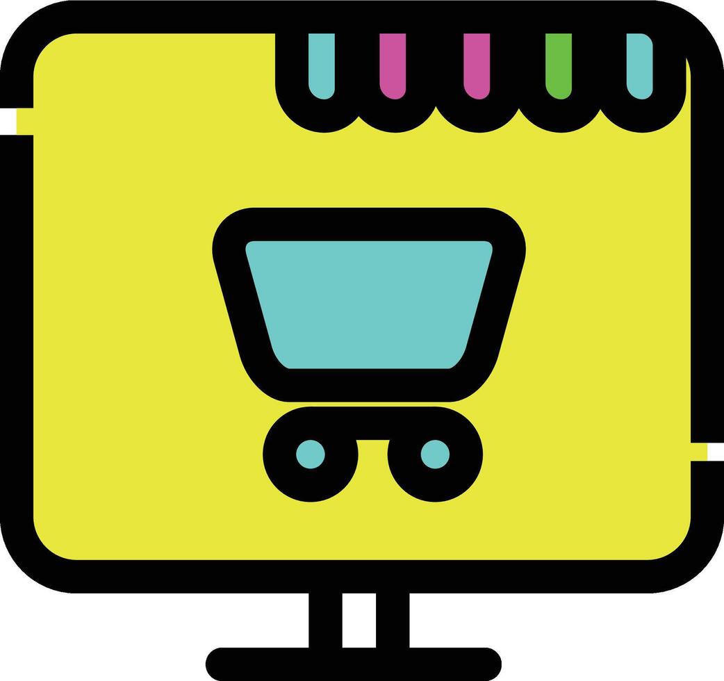 Online Shopping Cart vector