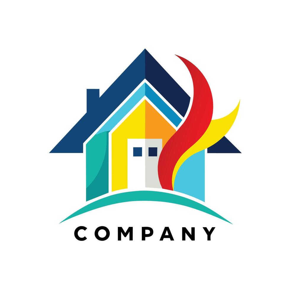 Creative Logo Design for real estate company vector