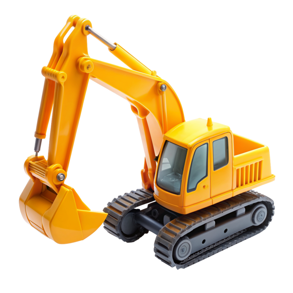Excavator Plastic Toy Realistic png