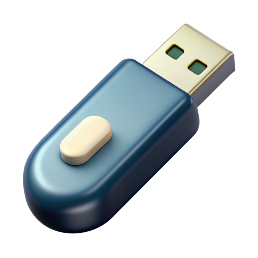 USB Flash Drive 3d Design png