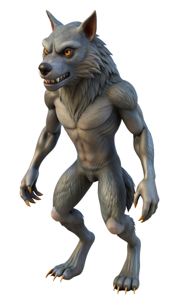 Werewolf Beast 3d Mascot png