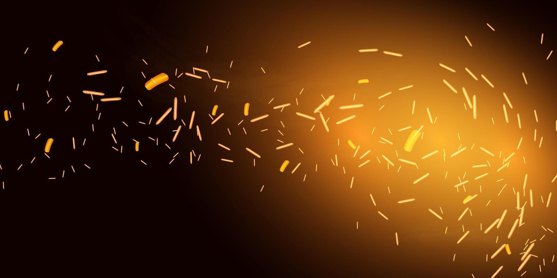 Fire smoke flame effect overlay sparks background vector