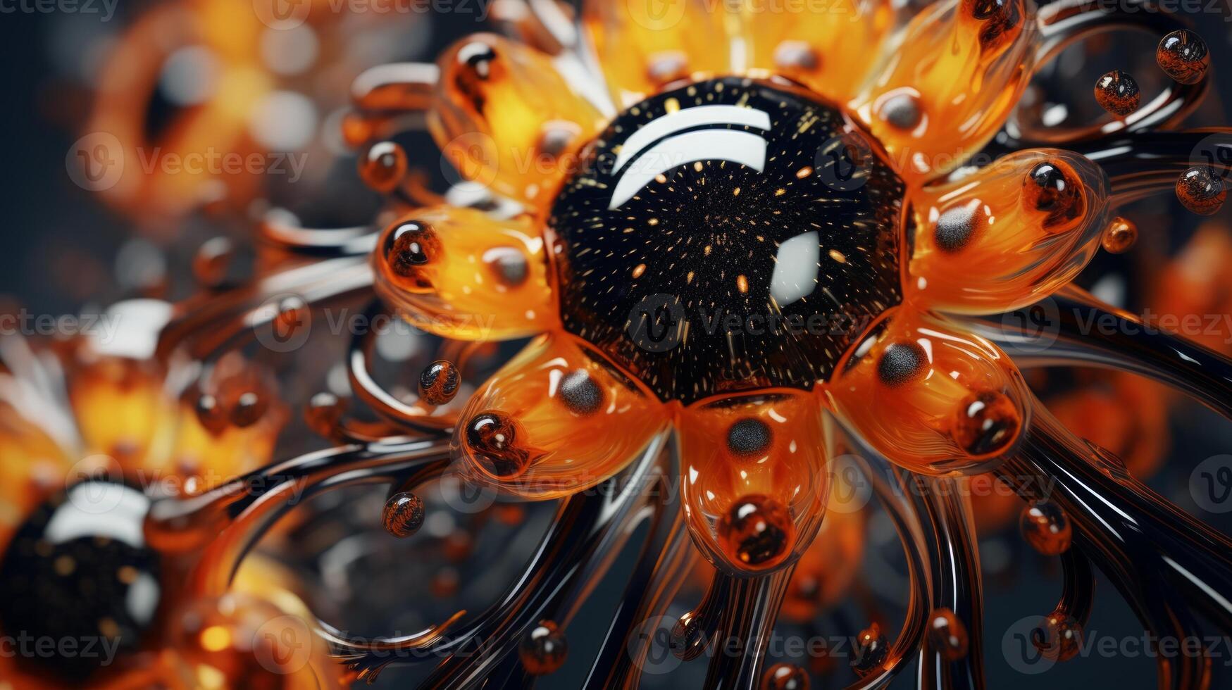 Abstract fractal background. Neural network photo