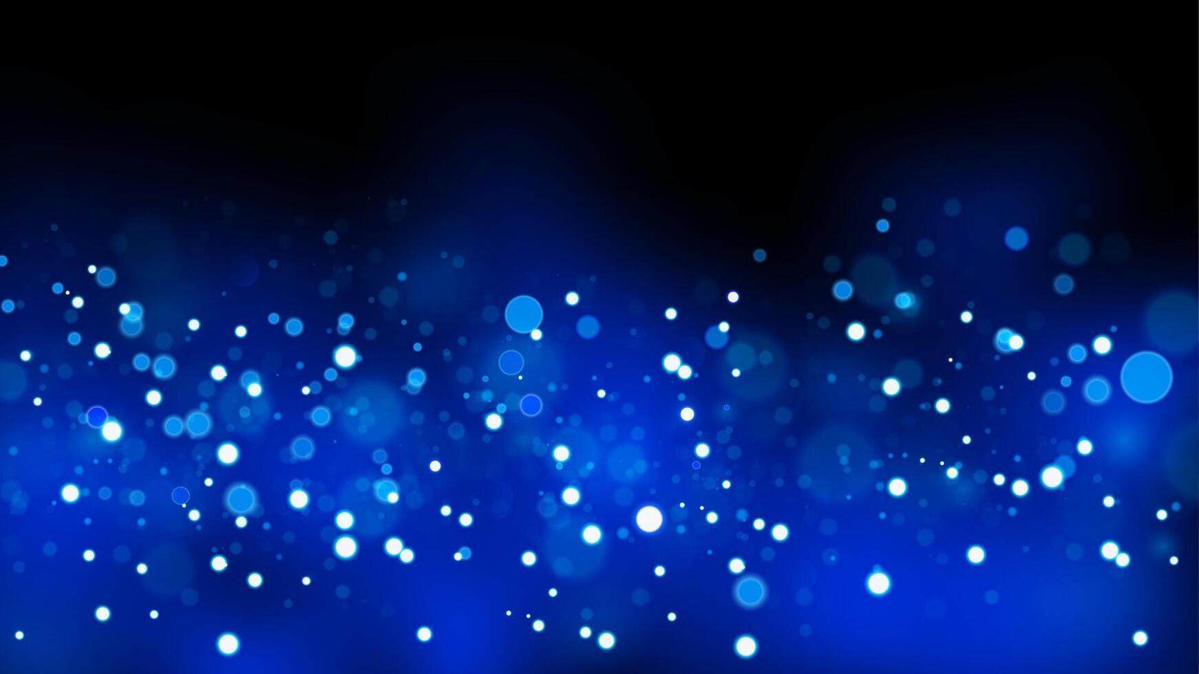 Blue Smoke with Sparks on Dark Background vector