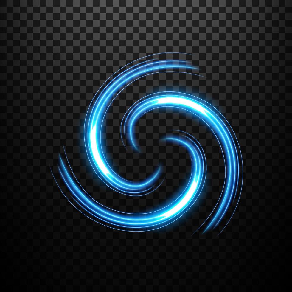 Blue Light Circle Effect on Dark Background vector
