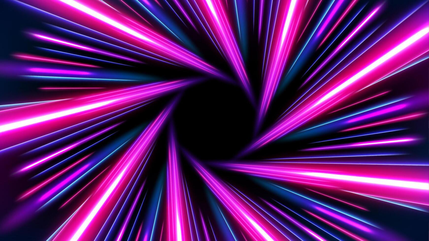 Pink and Blue Rays Zoom in Motion Effect, Swirl Light Color Trails vector