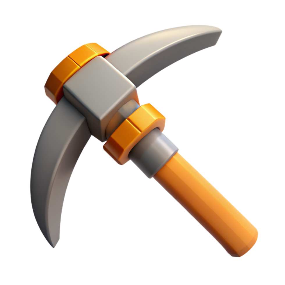 Pick Axe Tool 3d Render png