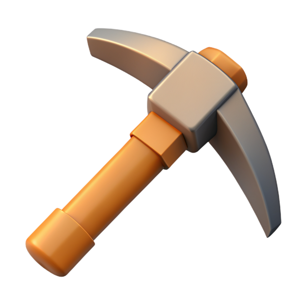 Pick Axe Tool 3d Illustration png
