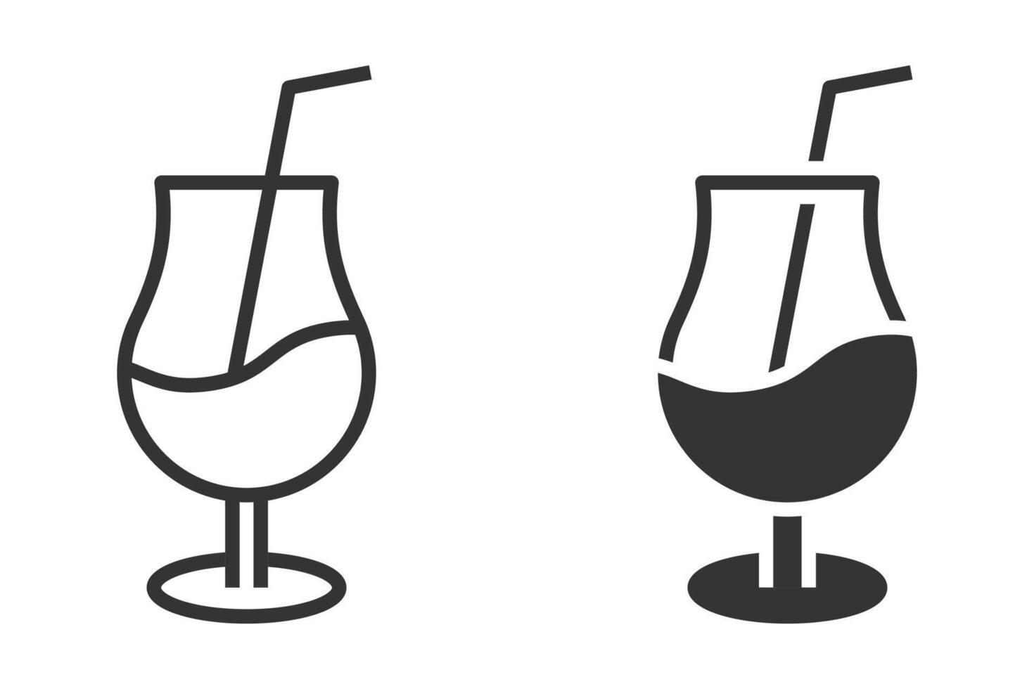 Summer soft drink icon. illustration. vector