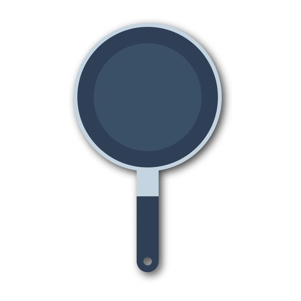 illustration of a frying pan. Ideal for cooking, kitchenware, and culinary design themes. vector