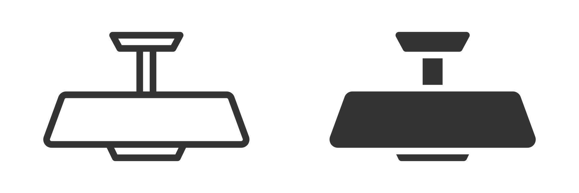 Car rearview mirror icon. illustration. vector