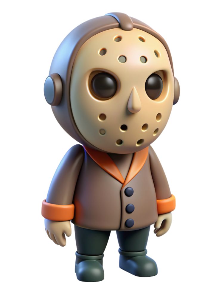 Cute Masked Slasher 3d png