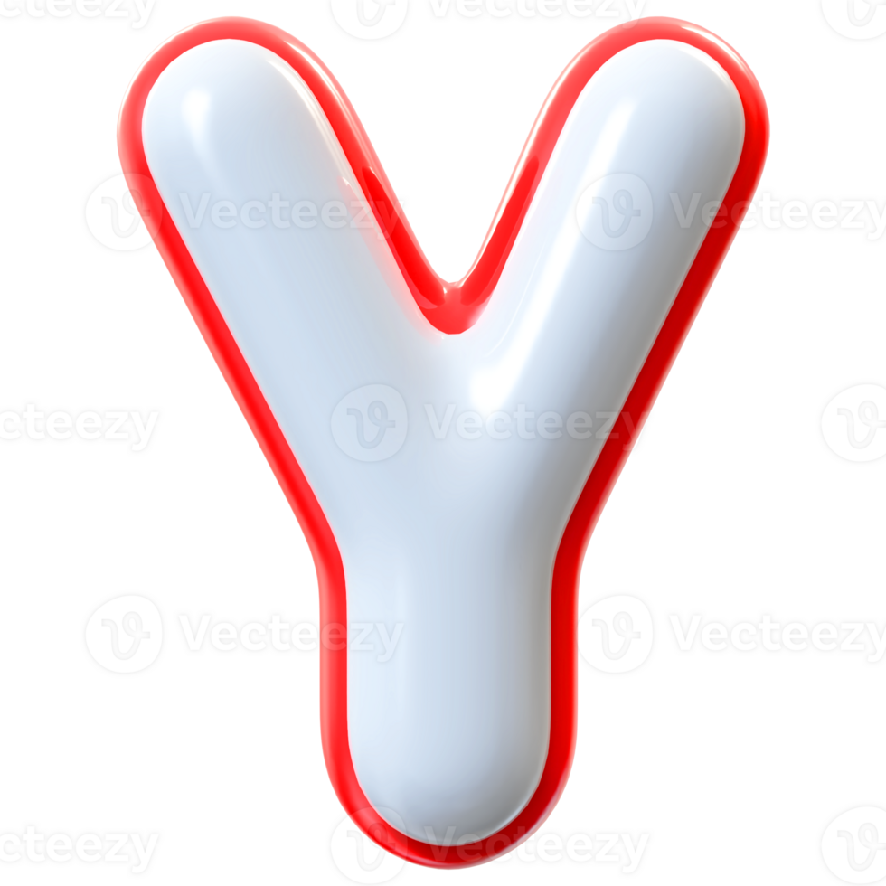 3D Font Letter Y uppercase png