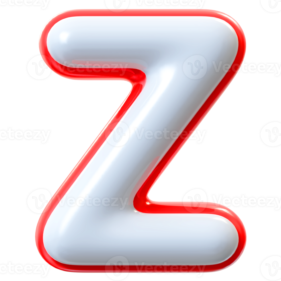 3D Font Letter Z uppercase png