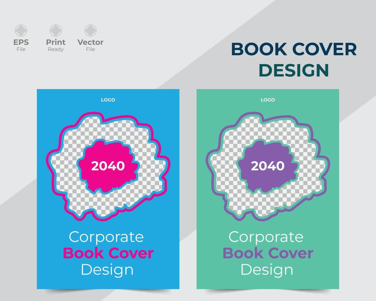 Modern and creative corporate book cover design. vector