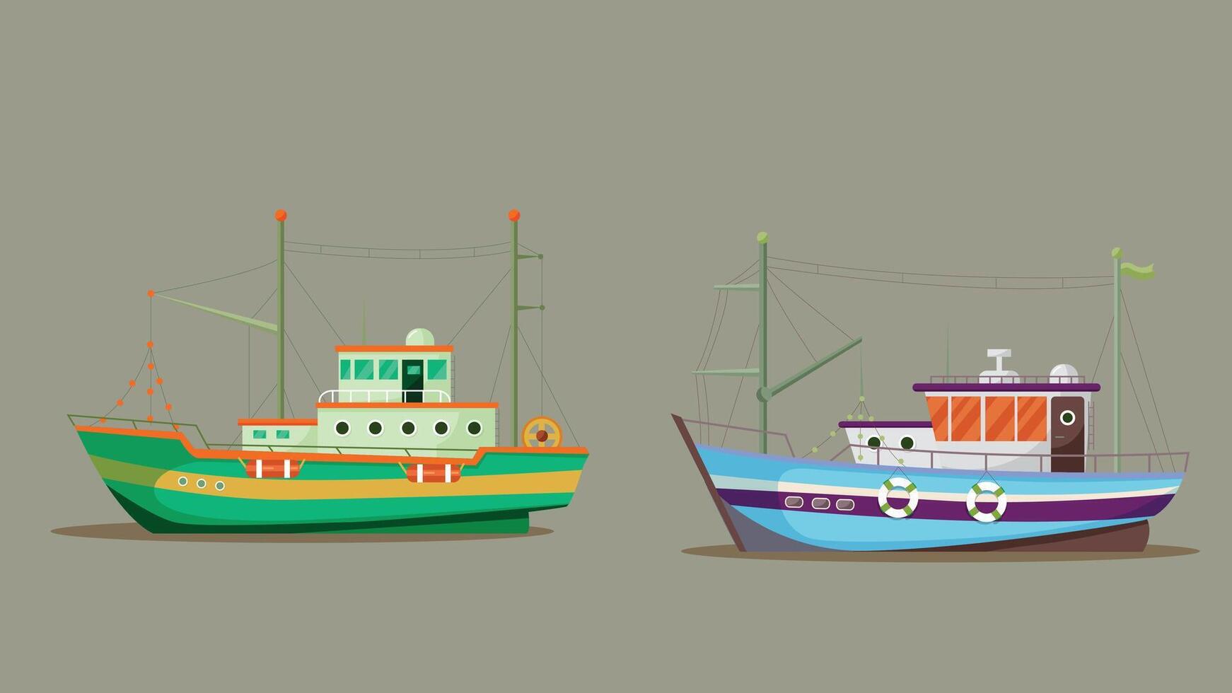 Transportation different vehicles isolated graphic elements vector