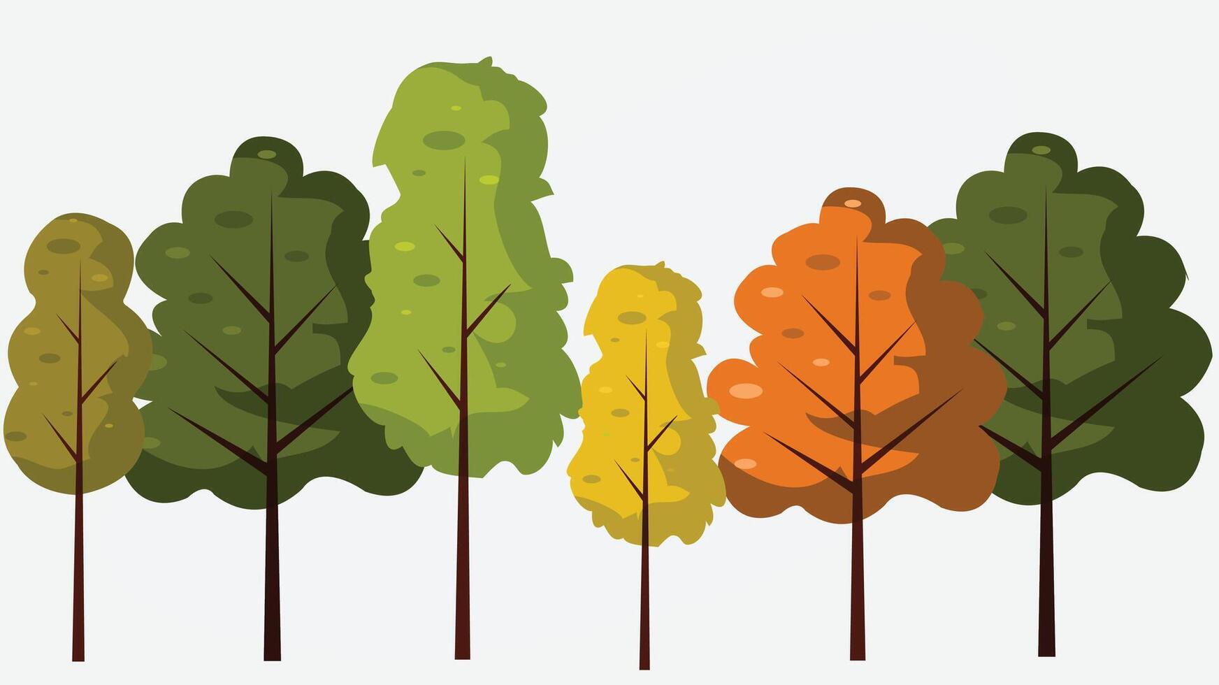 Nature and trees concept background illustration vector