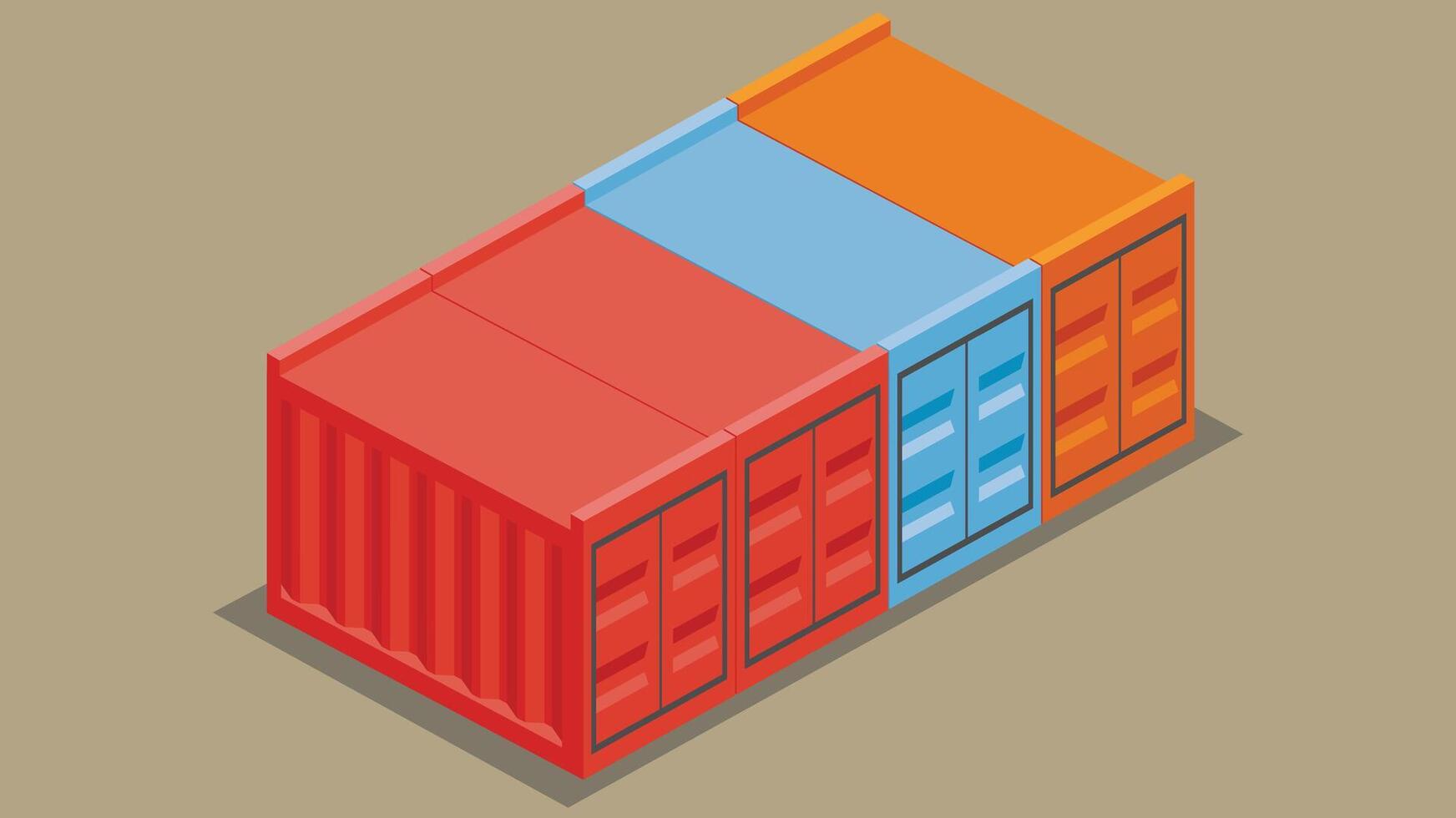 Logistics and packages transportation ways Concept illustration vector
