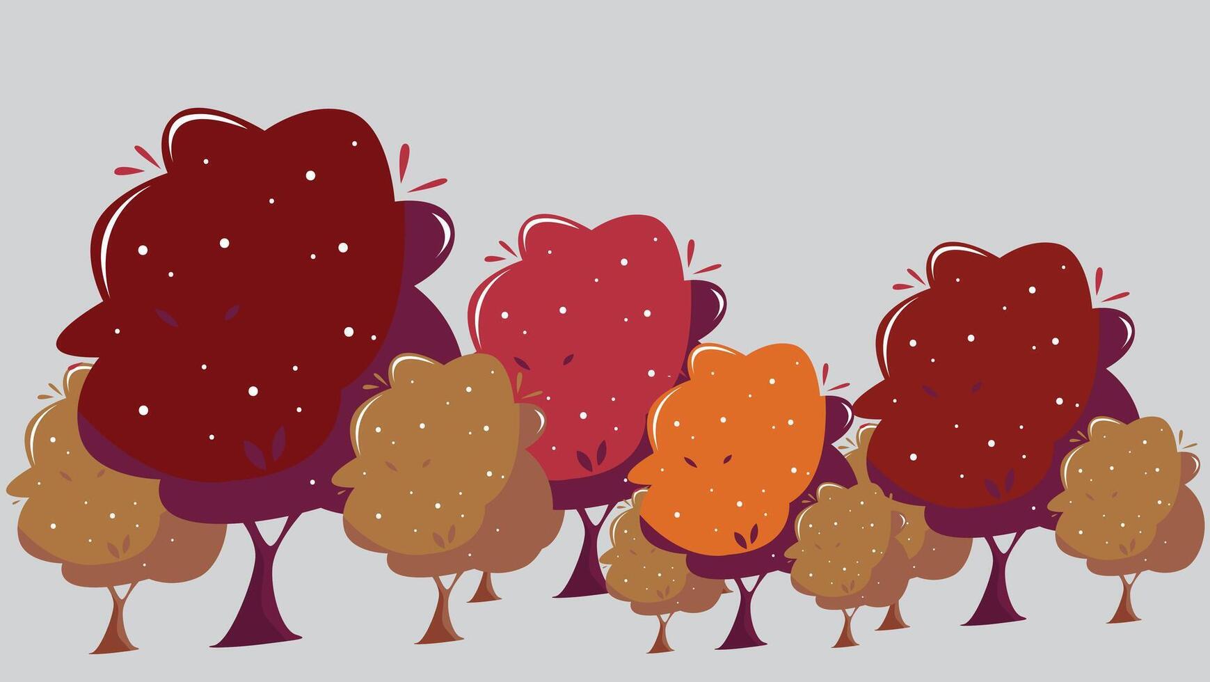 Nature and trees concept background illustration vector