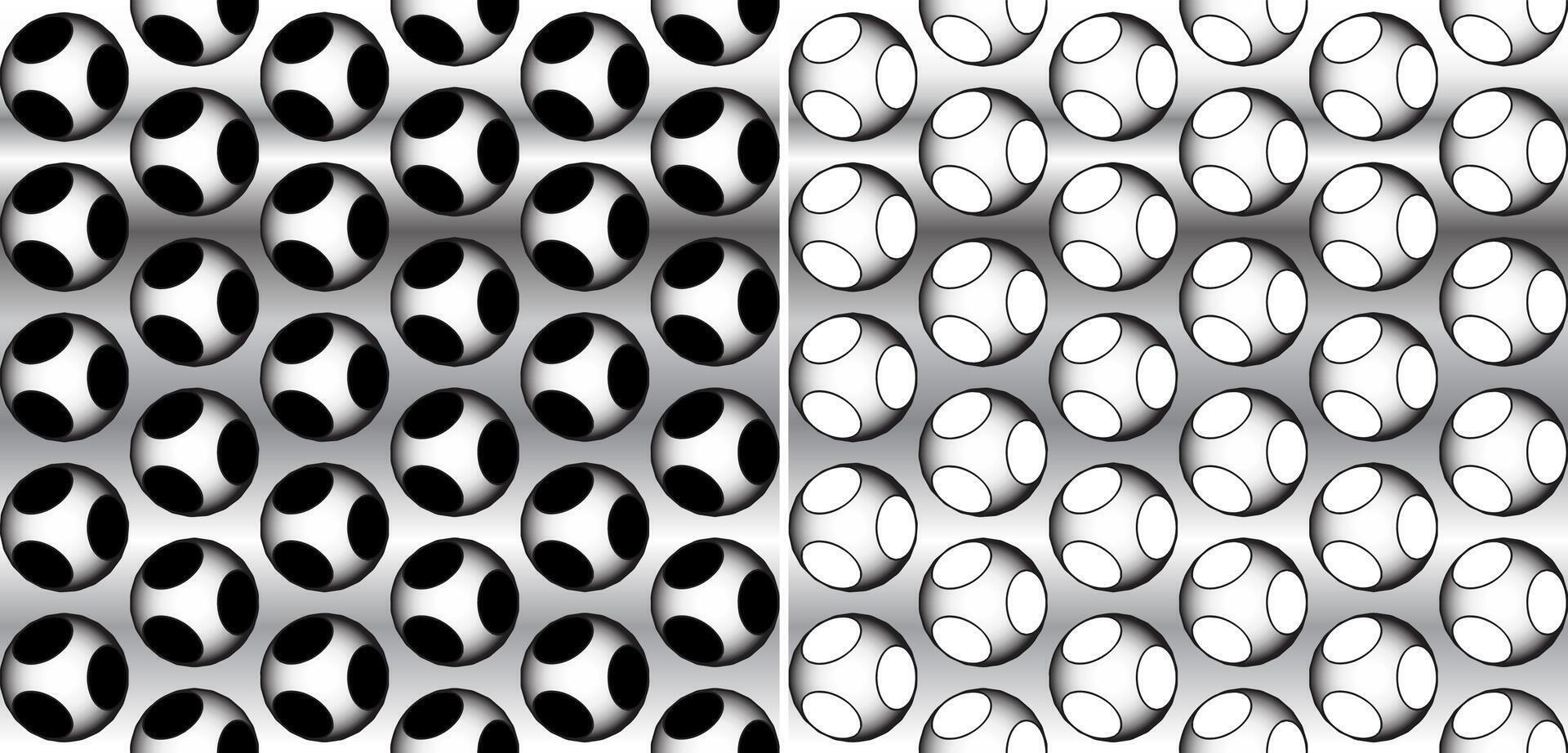 Metallic volumetric tech patterns vector