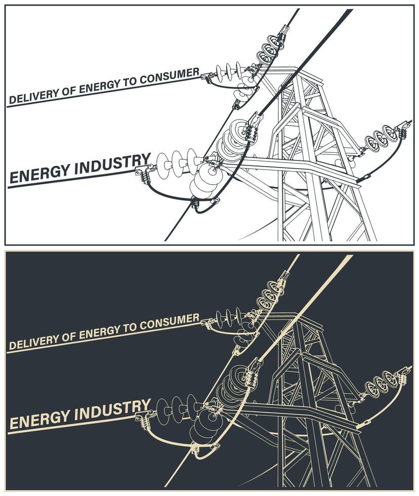 Delivery of electricity to the consumer vector
