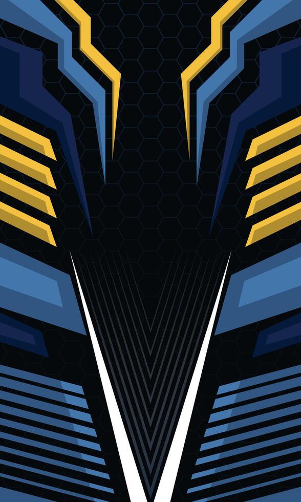 Racing style geometric abstract background. Sublimation printing jersey fabric template vector
